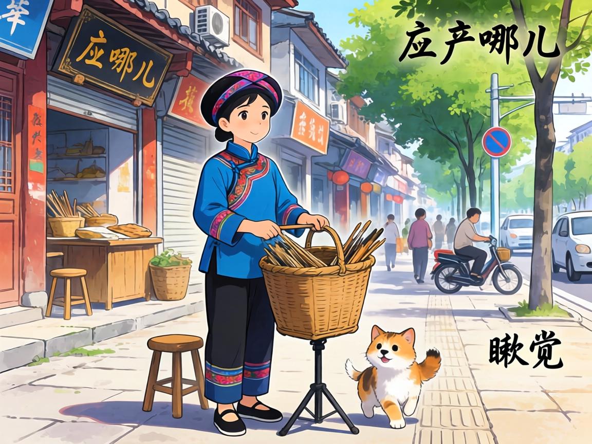 在广元哪儿能瞅见站到街边表演的民间艺人？