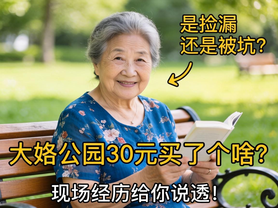 大妈公园30元买了个啥？是捡漏还是被坑？现场经历给你说透！