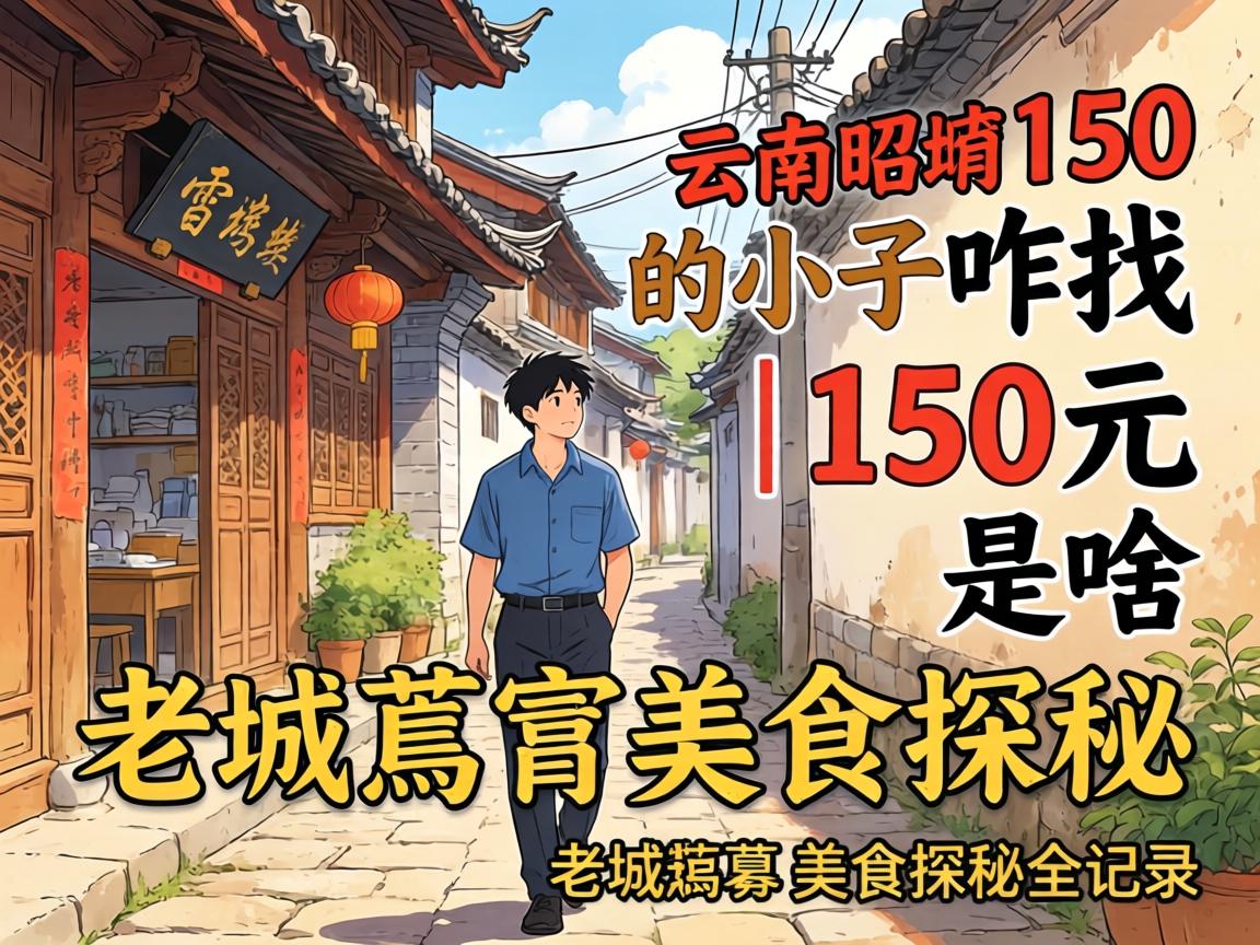 云南昭通150的小巷子咋找？| 150元是啥 老城旮旯美食探秘全记录