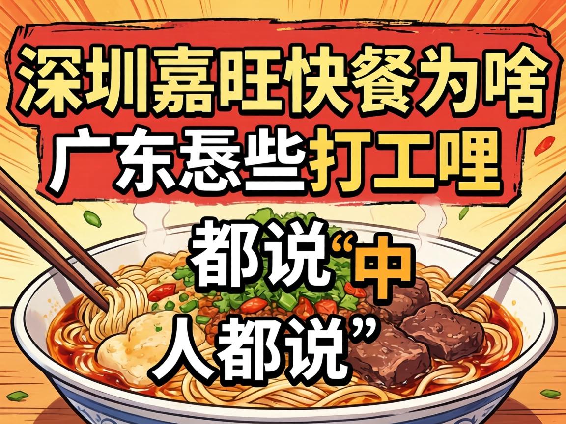 深圳嘉旺快餐为啥在广东恁些打工哩人都说“中”？