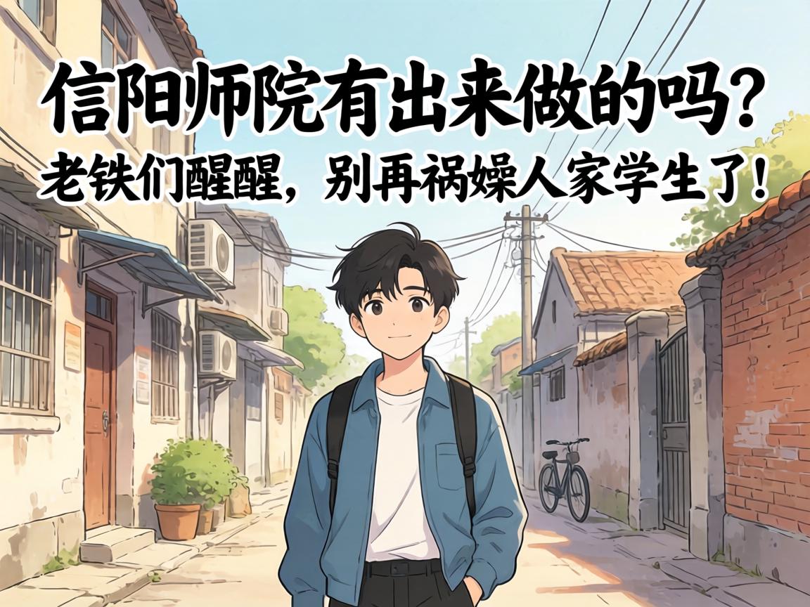 信阳师院有出来做的吗？老铁们醒醒，别再祸祸人家学生了！