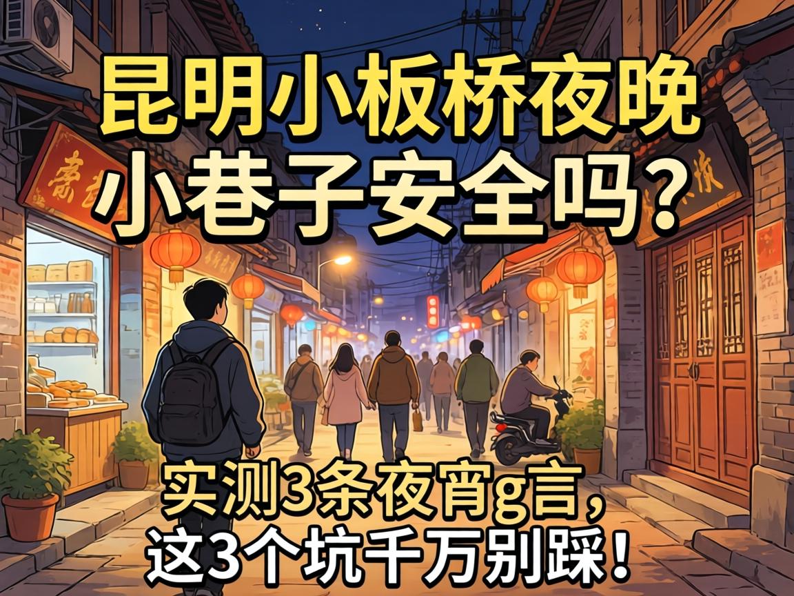 昆明小板桥夜晚小巷子安全吗?实测3条夜宵gai,这3个坑千万别踩!