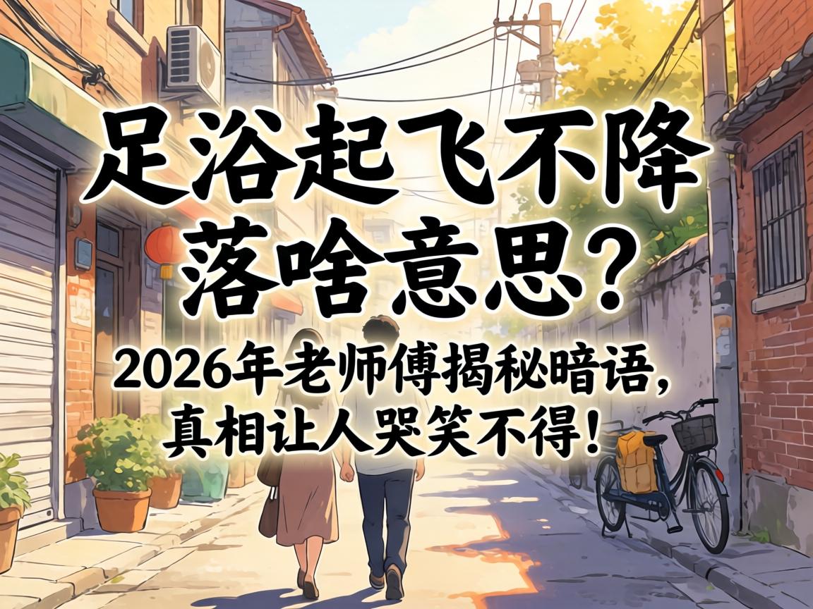 足浴起飞不降落啥意思？2026年老师傅揭秘暗语，真相让人哭笑不得！